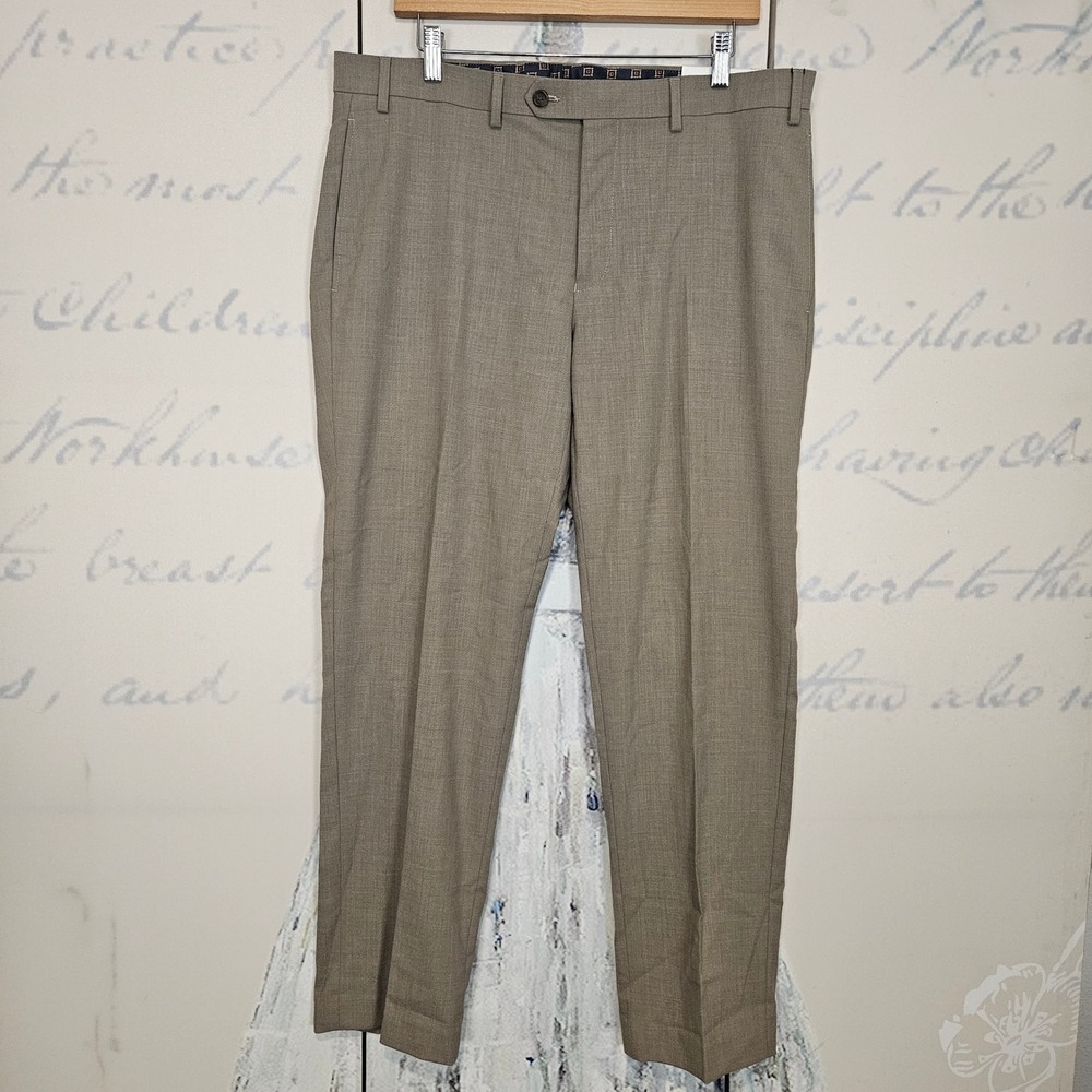 NWT Lauren Ralph Lauren Mens Tan Classic Fit UltraFlex Dress Pants 36W x 30Lโ